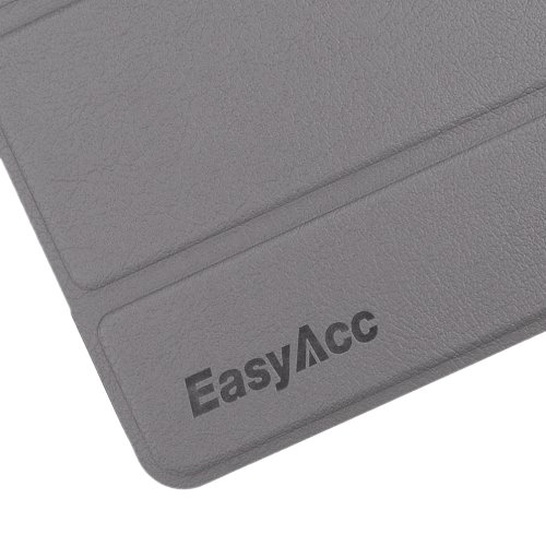 EasyAcc Ultra Slim Apple ipad mini 3 / iPad mini Retina Display / iPad mini Hülle Ledertasche Flip Case Smart Cover mit Wake up und Standfunktion für iPad mini und iPad mini 2 / ipad mini 3 (2014) – Grau, Kunstleder - 9