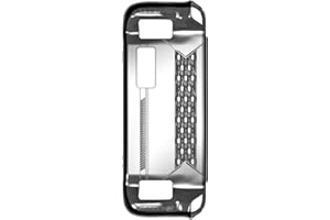 HESUPY Coque de protection transparente pour Steam Deck OLED, TPU souple, refroidissement, coque transparente anti-chute pour Steam Deck OLED Protecteur (Noir transparent)