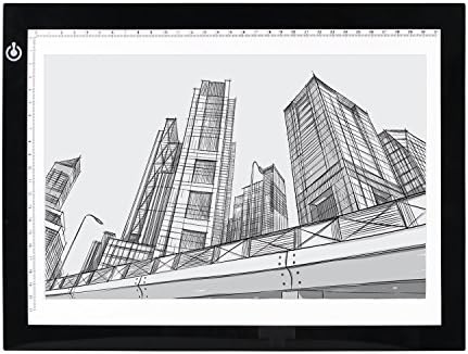 LED Light Pad, TOSPON A4 Super Thin LED Drawing Copy Tracing Light Box Track Light Board with Brightness Adjustable for Tattoo Sketch Architecture Calligraphy Crafts Artists Drawing Sketching