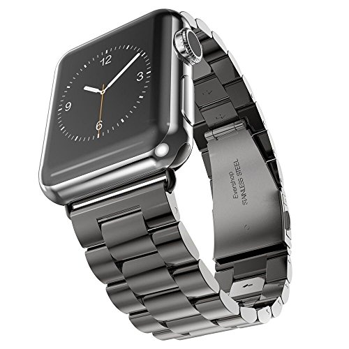 evershop® Uhrenarmband Band 42 mm Edelstahl Band Handgelenk Band Ersatz Metall Schließe für Apple Watch, iWatch alle Modelle 42 mm