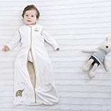 Unisex Babyschlafsack - Ultra weich 100% Baumwolle Größe 80 cm ca. 6-18 Monate Elefant