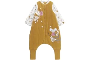 Petit Béguin - Turbulette d'hiver en velours avec pieds retroussables et manches amovibles Charlie