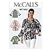 Produktbild McCall 's Damen Schnittmuster 7362 Raglan-Ärmel Tops und Jacken
