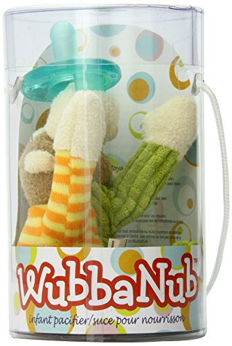 Preisvergleich Produktbild WubbaNub Plüsch Neugeborenenschnuller - Mangoäffchen
