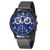 Challeng Uhren Herren Durable Batterie Life1-2 Jahre Luxus Marke Wasserdicht Sport Analog Quarzuhr Männer Edelstahl Mesh Business Fashion Armbanduhr Mann Runde Schwarz Uhr