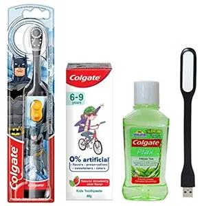 Power Electric Battery Toothbrush (Boy 1 Toothpaste)