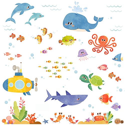 Decowall DAT-1611 Abenteuer auf See Wandsticker Wandaufkleber Wandtattoo Kinderzimmer - 3