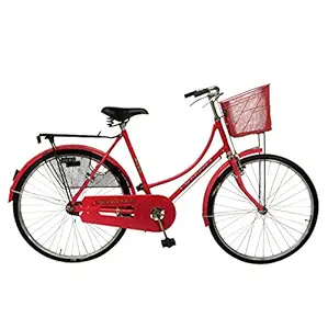 Hero Cycles Girls Freeride Bike , 26 Inches Wheel , Steel Frame , Red