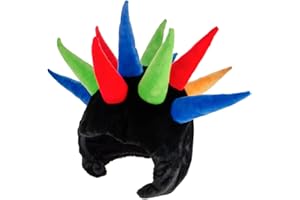 créations dani Couvre Casque Pointes Multicolore-Noir