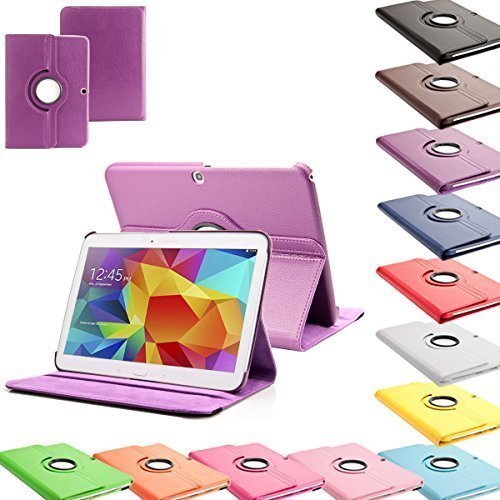 SVS-Trade 360   Tab4 10 1 Standtasche f  r SAMSUNG GALAXY TAB 4 10 1 SM-T530   T531   T535 H  lle Schutz Etui Tasche Cover  Lila 
