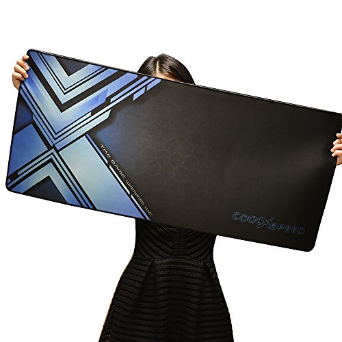 cmhoo verlängerter Gaming Mauspad/Pad genähte Kanten seidig glatte, Extended