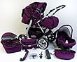 Clamaro 'VIP 2018' Premium Kinderwagen 3 in 1 Kombi (10 Farben) Kinderwagenkombi Komplettset mit Soft Babywanne, Sport Buggy und inkl. Clamaro JUNO Autositz Babyschale Gruppe 0+ (0-13 kg) by Kunert