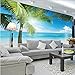 Produktbild Xbwy Benutzerdefinierte Foto 3D Wallpaper Südostasien Meer Sonnenschein Landschaft Wohnzimmer Thema Hotel Hintergrund Wandbild Tapeten Wohnkultur-120X100Cm