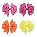 JETTINGBUY 40 Pcs Satin Ribbon Bow Hair Clips