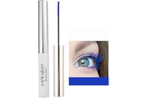 OCHILIMA 4D Mascara Colorful Fiber Mascara Charming Long Lasting Mascara, Thick & Long Eyelash Waterproof and Smudge-proof Eyes Makeup, Blue