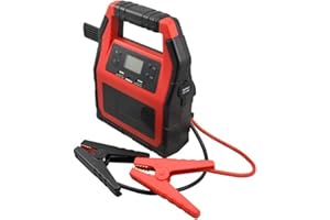 WWBAGS Cargador portátil arranque estrella de emergencia Camión pesado portátil Tanque Coche Booster 42000mAh 12 / 24V Batería de servicio pesado conmutable Arrancador de batería 1500A Corriente máxima Despl