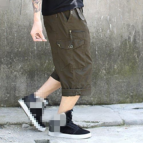 Men's plus size shorts summer loose casual pants male outdoor tooling trousers,F,4XL