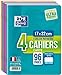 Produktbild Oxford Cahier agrafé lot de 4, 170 x 220 mm, seyès, 96 pages