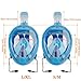 Produktbild Tauchmaske 180°Vollgesichts-Schnorchelmaske Easy Breath Anti-Fog/Anti-Leak Schnorchelmask Vollgesichtsmaske Silikondichtung Antibeschlag Und Wasserdicht Kinder Und Erwachsene Anti-Fog Und Auslaufsicher,Blue,L