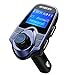 Produktbild VicTsing FM-Transmitter, Bluetooth, Auto-Set, drahtlos, Freisprecheinrichtung, Adapter, Radio, mit Display zur Anzeige, 1,44 Zoll (3,7 cm), KFZ-Ladegerät, USB, für iPhone 7/7 Plus/SE, Galaxy S7/S6, Huawei P9/P8, Sony Xperia, HTC, etc. – Blau
