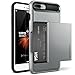 Price comparison product image iPhone 7 Plus Case, VRS Design [Damda Glide Series] Semi Automatic Card Slot with Military Grade Protection for Apple iPhone 7 Plus 2016 - Steel Silver