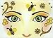 Produktbild Face Art Decor Glitzer Tattoo Sticker Biene - Wunderschöne Dekoration für Gesicht zu Karneval, Geburtstag, Mottoparty oder Kirmes