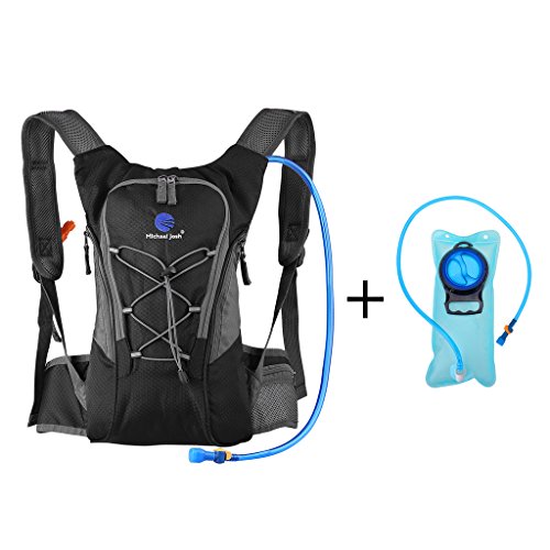 Hydration Rucksack Trinkrucksack(12L) mit Trinkblase(2L) Pack,Trinksystem Backpack Ideal für MTB Fahrrad Radfahren, Wandern, Laufen, Camping , für Reisen Klettern Outdoor Sports