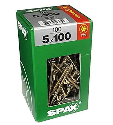 Spax France - Vis Univ Tftx 5X100 +T25 Bte 100