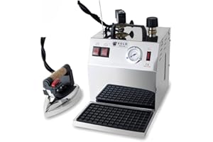 AEOLUS EOLO HOME & PROFESSIONAL EOLO Système de Repassage Professionnel En Fer A Repasser Avec Déflecteur Vapeur En Cuivre Economie d’Energie Resistance Extérieure Anticalcaire Coque En Acier Inoxydable GV03 INOX