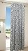 Produktbild Gardine Vorhang Schal Verdeckte Schlaufen Microsatin Modern mit Zebra Muster Blickdicht, 245x140, 20450