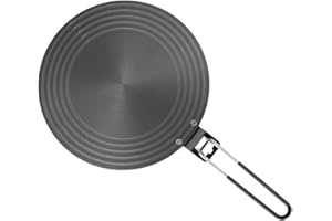 BEKASA Plaque d'adaptation à induction 24 cm pliable pour plaque d'adaptation à induction, adaptateur pour l'utilisation de cafetières sur plaques à induction