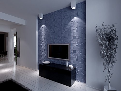 5 m2, Paneele 3D Platten Wandpaneele 3D Wandplatten Wand Decke, 50x50cm WILLIAM - 6