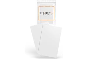 PTT-KEY® | Set di 2 schede RFID 13,56 MHz | MCT programmabile su smartphone Android | UID modificabile | Chip CUID | Carta Vigik Universale | NFC Tag | Badge Passaggio Ovunque | Badge Edificio |
