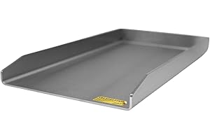 GS GRILL SUPPLY MADE IN GERMANY · LEIDENSCHAFT · QUALITÄT BABOSSA® Premium Plancha/Grillplatte [23.5x41.5cm] kompatibel mit Burnhard Fred Serie | Massiver 4mm V2A Edelstahl | Made in Germany