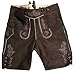 Produktbild Lederhose kurz dunkelbraun Gr. 50 - Trachtenlederhose - Oktoberfest