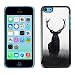 Produktbild GRECELL CITY GIFT PHONE CASE /// Cellphone Schutzhülle Harte Hülle Etui Deckel HandyHülle / Hard Case for iPhone 5C /// Hirschgeweih jäger jagd Feder majestätischen deer antlers hunter hunting spring majestic