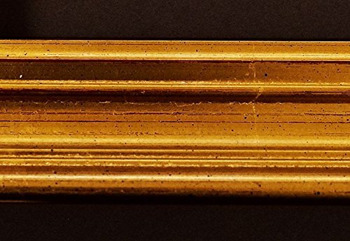 Spiegel Wandspiegel Badspiegel Flurspiegel Garderobenspiegel Clever Line 5 Gold 3,9 – Größe des Spiegelglases 90 x 140 – Über 100 Größen zur Auswahl – Wunschmaße auf Anfrage – Antik, Barock - 2