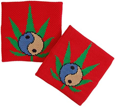 Sweatband Red Yin Yang Hanf