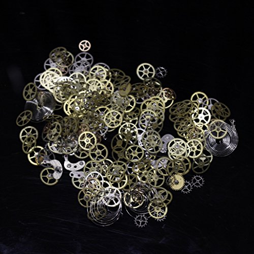 10g Uhrenteile Steampunk antikes Uhrwerk Taschenuhr Teile für Kunst Bastel und Handwerksarbeiten von Curtzy TM - 2