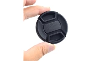 AMOPOFO Bouchon d'objectif pour appareil photo reflex numérique Nikon, Canon, Sony et autres appareils photo reflex numériques (cache d'objectif 49 mm)