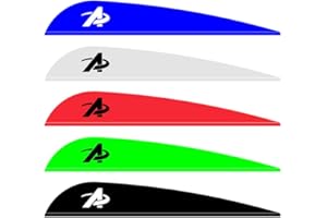 SHARROW 100pcs Tir à l'arc Plumes de Flèche en Plastique 2" 3" 4" Fletching Empennage de Flèche en Plastique Caoutchouc Plumes pour Flèches de Carbone