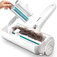 Bitrexup Pet Hair Remover and Reusable Lint Roller - Bitrexup Cat and Dog Hair Remover for Furniture, Couch, Carpet, Clothing and Bedding - Portable, Multi-Surface Fur Removal Tool,Multicolor
