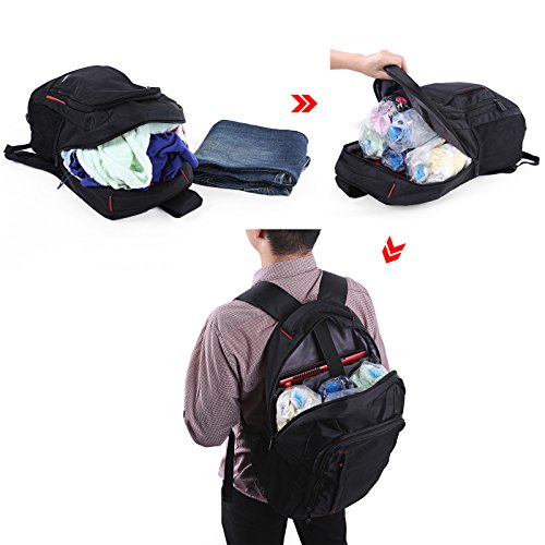 Songmics 6-teiliges Set 60 x 40 cm Komprimierungssystem zum Rollen Aufbewahrungsbeutel Haushaltshelfer RVM06R - 4