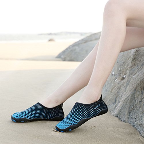 Sixspace Unisex Strandschuhe Aquaschuhe Schwimmschuhe Badeschuhe Wasserschuhe Surfschuhe mit Rutschfeste Sohlen für Damen Herren Kinder - 6