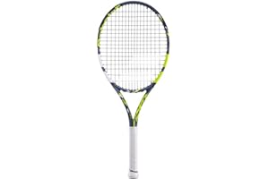 Babolat, Racchetta da Tennis Modello Pure Aero Junior 25 Gen8, Misura 635 mm, Colore Grigio Giallo Bianco, Grip 000, Progettata per Giocatori Competitori, Ottimizzata per Potenza ed Effetti