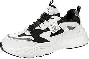 AUXDIQ Safety Trainers Women's Steel Toe Cap Trainers Lightweight Safety Shoes for Women Breathable Work Boots