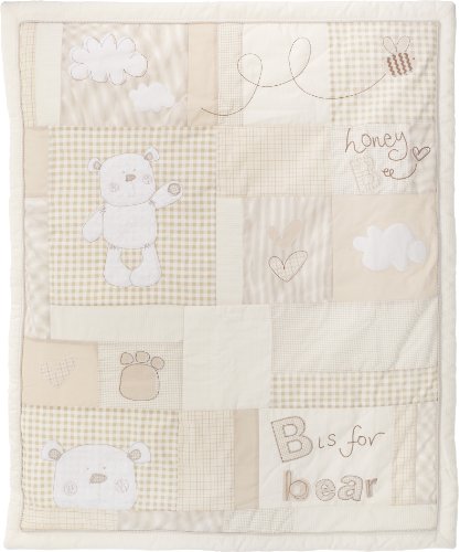 Obaby B is for Bear Set includes Quilt and Bumper (Cream)