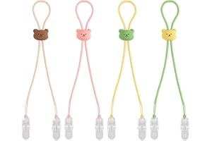 Anloximt Pince Bavoir - Serviette Chaîne - Attache Serviette De Table - Pince À Serviette Réglable - Clip Serviettes De Bavoir - Pince À Bavoir Pour Serviette, Pour Restaurant Adulte Enfant