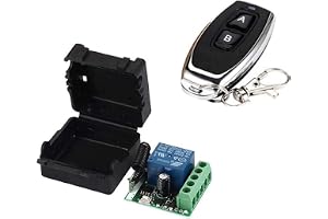433 Mhz universell trådlös fjärrkontroll DC-omkopplare 12 V 1CH relämottagare, RF-modul, sändare för höjningskontroll, bil, hushållsapparater