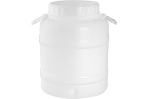 NUOVA PLASTICA ADRIATICA Plastica Adriatica 727630 Fusto Bocca Larga in Polietilene Rinforzato Bianco Lt 30